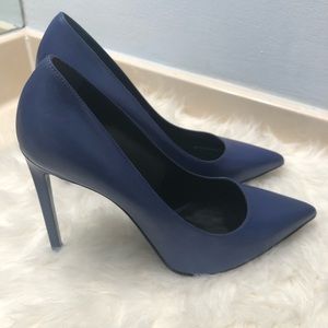 Yves Saint Laurent Blue Stiletto Heels
